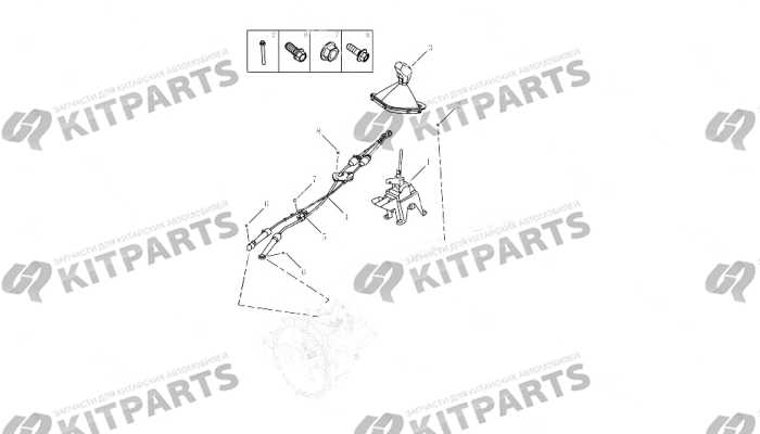 Рычаг переключения передач MT [6MTT250] Geely Atlas