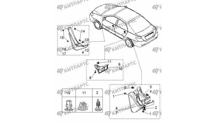 Брызговики BYD