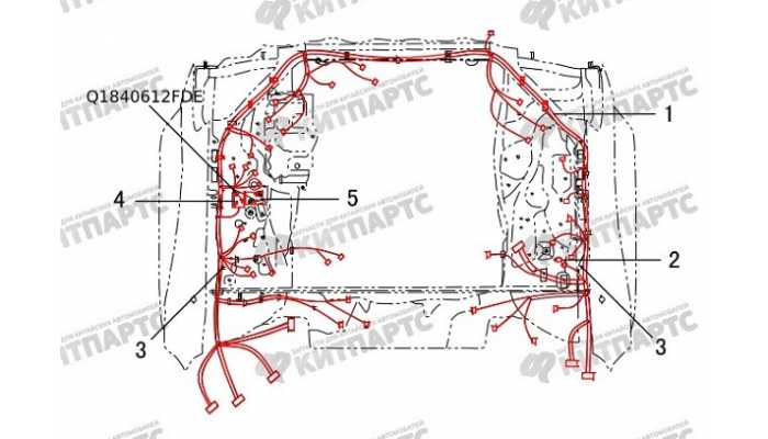 Жгут проводов моторного отсека Great Wall Hover H5